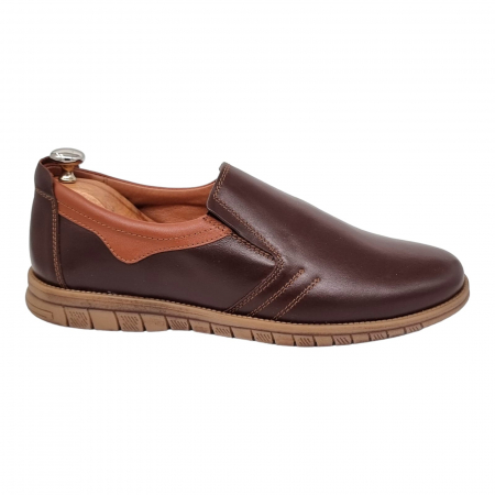 Pantofi Bărbați Casual Din Piele Naturală Maro 1307 [2]
