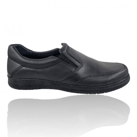 Pantofi Casual Pentru Barbati - Pantofi Bărbați Casual Din Piele Naturală Neagră 1226