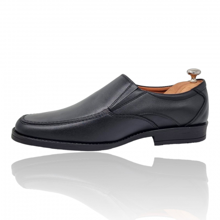 Pantofi Bărbați Casual Din Piele Naturală Neagra 1313 [4]