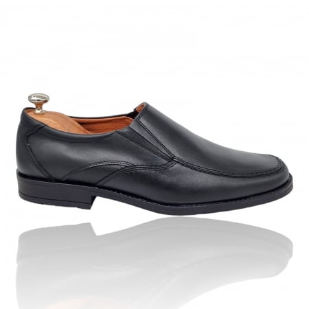 Pantofi Casual Pentru Barbati - Pantofi Bărbați Casual Din Piele Naturală Neagra 1313