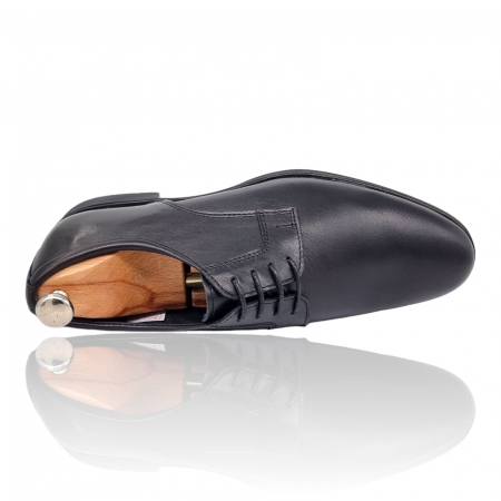 Pantofi Bărbați Casual Din Piele Naturală Neagra 1314 [6]