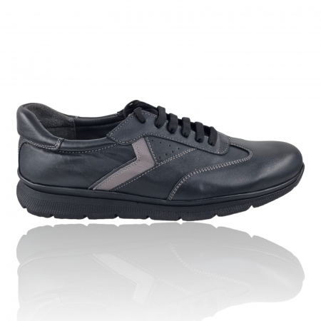 Pantofi Casual Pentru Barbati - Pantofi Bărbați Casual Din Piele Naturală Negru 1303