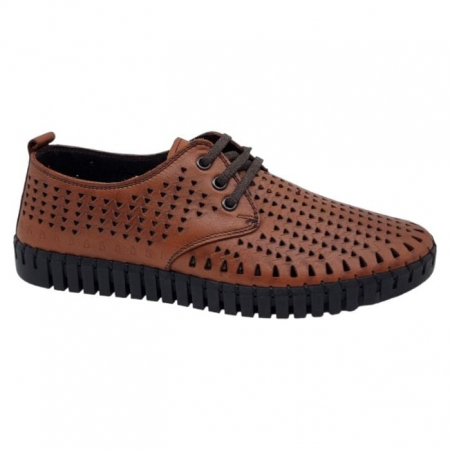 Barbati - Pantofi Bărbați Din Piele Naturală Perforată 1311