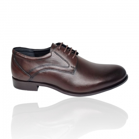Barbati - Pantofi Bărbați Eleganți Din Piele Naturală Maro 1673
