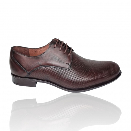 Barbati - Pantofi Bărbați Eleganți Din Piele Naturală Maro 1674