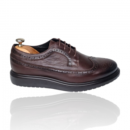 Pantofi Eleganti Pentru Barbati - Pantofi Bărbați Eleganți Din Piele Naturală Maro 1688