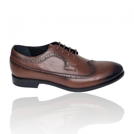 Pantofi Eleganti Pentru Barbati - Pantofi Bărbați Eleganți Din Piele Naturală Maro 1695