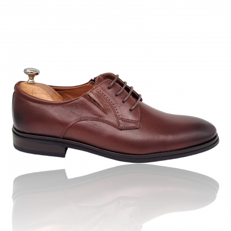 Pantofi Eleganti Pentru Barbati - Pantofi Bărbați Eleganți Din Piele Naturală Maro 1711