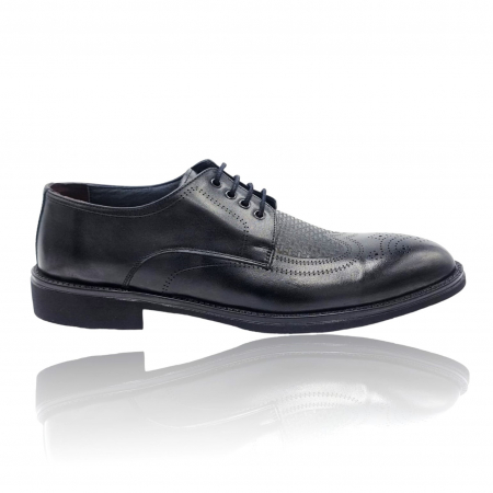 Pantofi Eleganti Pentru Barbati - Pantofi Bărbați Eleganți Din Piele Naturală Neagră 1666