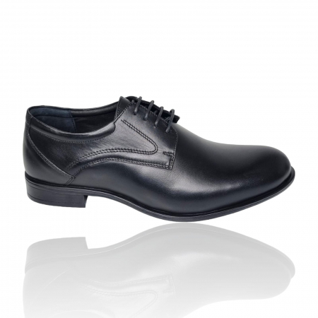Barbati - Pantofi Bărbați Eleganți Din Piele Naturală Neagră 1674