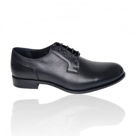 Pantofi Eleganti Pentru Barbati - Pantofi Bărbați Eleganți Din Piele Naturală Neagră 1676