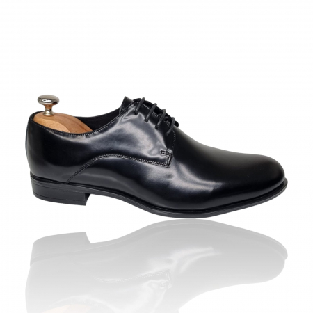 Pantofi Eleganti Pentru Barbati - Pantofi Bărbați Eleganți Din Piele Naturală Neagră 1707