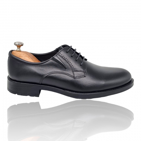 Pantofi Pentru Barbati - Pantofi Bărbați Eleganți Din Piele Naturală Neagră 1708