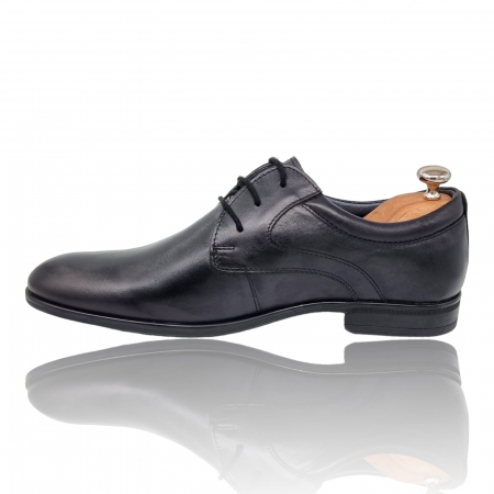Pantofi Bărbați Eleganți Din Piele Naturală Neagră 587 [3]