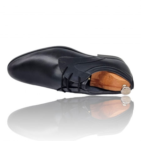 Pantofi Bărbați Eleganți Din Piele Naturală Neagră 587 [7]