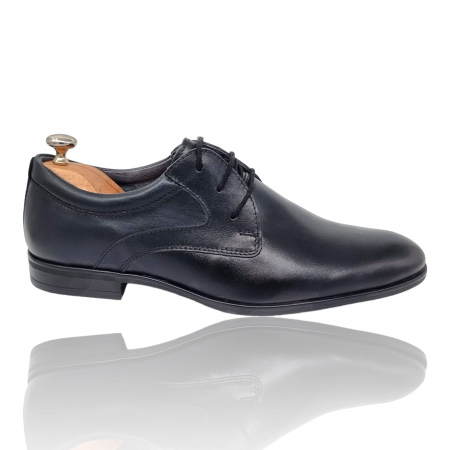 Pantofi Eleganti Pentru Barbati - Pantofi Bărbați Eleganți Din Piele Naturală Neagră 587