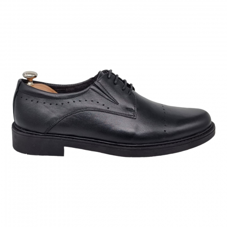 Pantofi Bărbați Eleganți Din Piele Naturală Neagra 1722 [10]