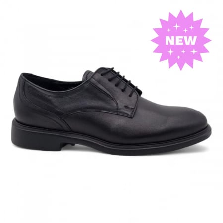 Barbati - Pantofi Bărbați Eleganți Din Piele Naturală Neagra 1746