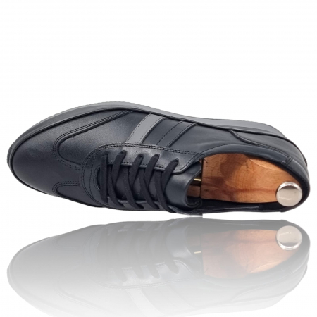 Pantofi Bărbați Sport Din Piele Naturală Neagră 1288 [6]