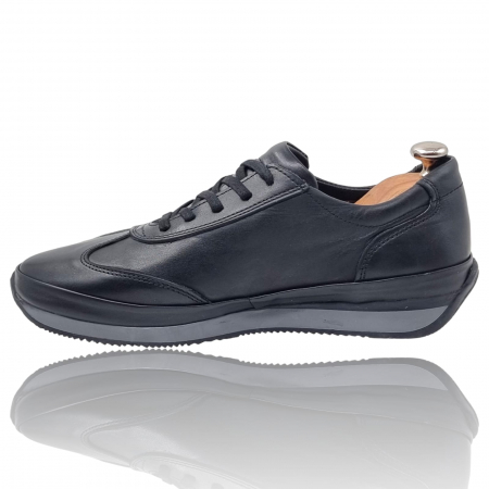 Pantofi Bărbați Sport Din Piele Naturală Neagră 1289 [5]