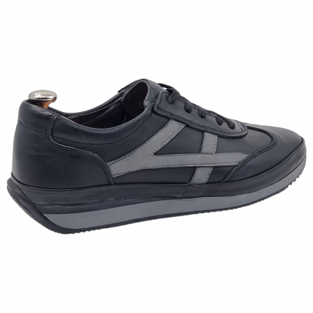 Pantofi Bărbați Sport Din Piele Naturală Neagră 1290 [17]