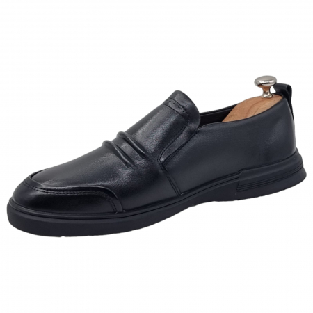 Pantofi Bărbați Casual Din Piele Naturală Neagra 1328 [11]
