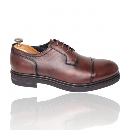 Pantofi Eleganti Pentru Barbati - Pantofi Bărbați Eleganți Din Piele Naturală Maro 1699