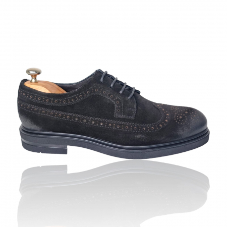 Pantofi Eleganti Pentru Barbati - Pantofi Bărbați Eleganți Din Piele Naturală Neagră 1701