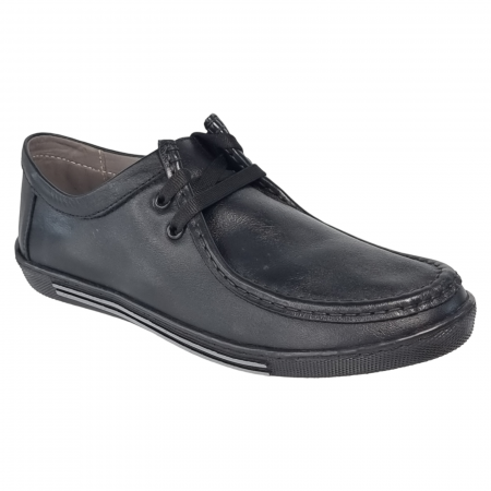 Pantofi Damă Casual Confort Din Piele Naturală Neagră 5023 [1]