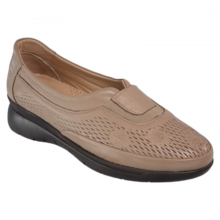 Femei - Pantofi Damă Casual Confort Din Piele Naturală Bej 5016