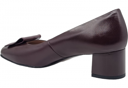 Pantofi Damă Eleganți Din Piele Naturală Bordo 3196 [6]