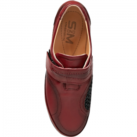 Pantofi Damă Casual Confort Din Piele Naturală Bordo 5006 [3]