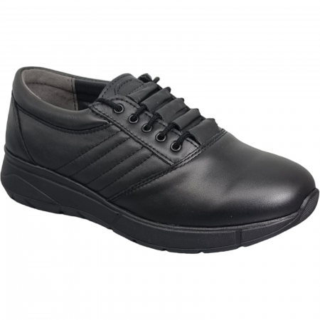Pantofi Damă Casual Confort Din Piele Naturală Neagră 5004 [3]