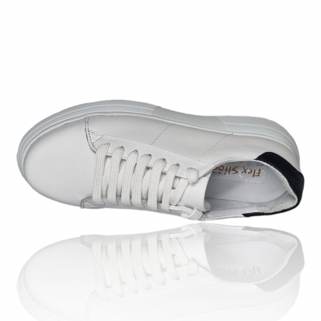 Pantofi Damă Casual Confort Din Piele Naturală Albă 5166 [3]