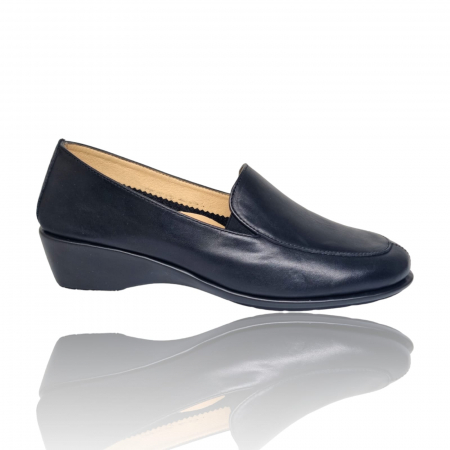 Femei - Pantofi Damă Casual Confort Din Piele Naturală Neagră 5189