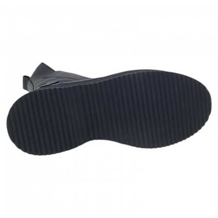Ghete Damă Casual Din Piele Naturală Neagră 8766 [5]