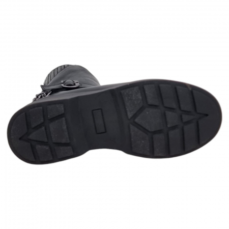 Ghete Damă Casual Din Piele Naturală Neagră 8768 [4]