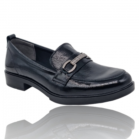 Pantofi Damă Casual Confort Din Piele Naturala Neagra 5268 [3]