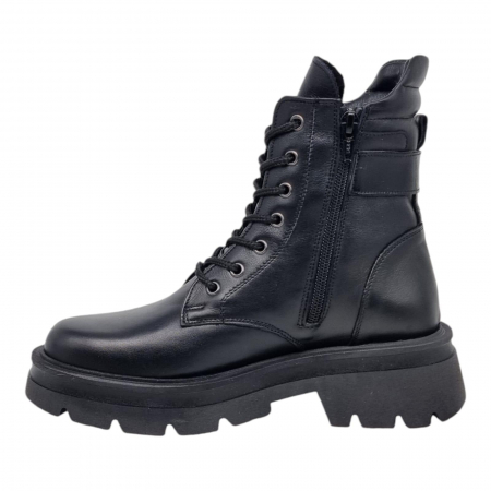 Ghete Damă Casual Din Piele Naturală Neagră 8769 [1]