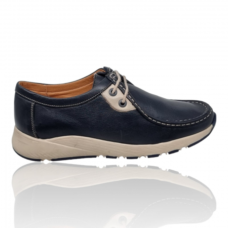 Pantofi Pentru Femei - Pantofi Damă Casual Confort Din Piele Naturala Blue 5237