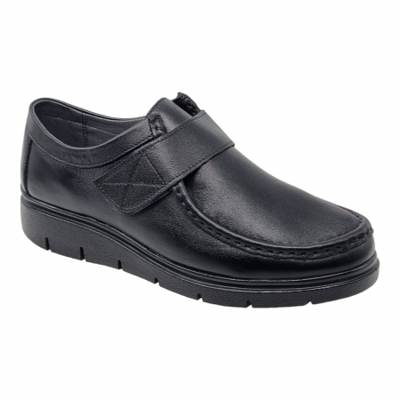 Pantofi Damă Casual Confort Din Piele Naturala Neagra 5240 [3]