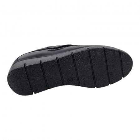 Pantofi Damă Casual Confort Din Piele Naturala Neagra 5240 [2]