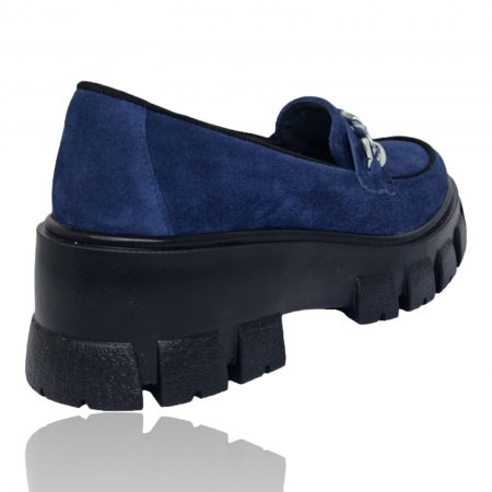 Pantofi Damă Casual Confort Din Piele Blue Vel 5244 [6]