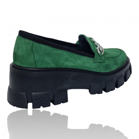 Pantofi Damă Casual Confort Din Piele Naturală Verde 5245 [2]