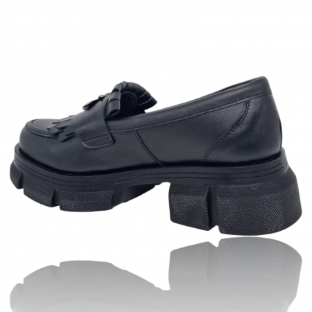 Pantofi Damă Casual Din Piele Naturală Neagră 5285 [3]