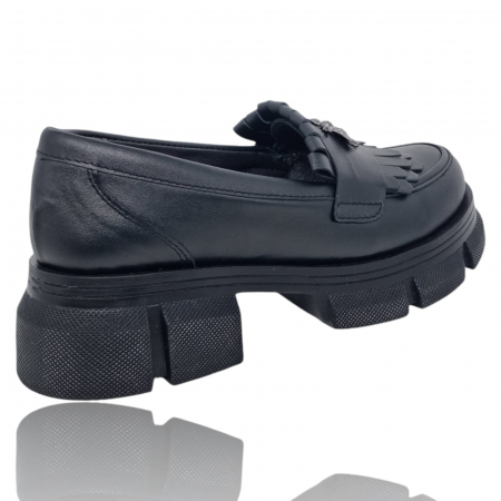 Pantofi Damă Casual Din Piele Naturală Neagră 5285 [2]