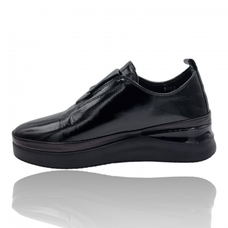 Pantofi Damă Casual Confort Din Piele Naturală Neagră 5254 [1]