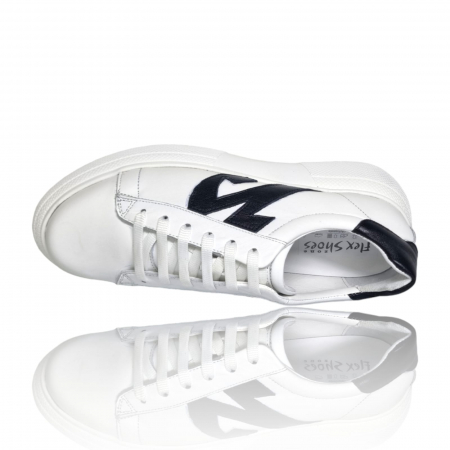 Pantofi Damă Casual Confort Din Piele Alb 5127 [4]