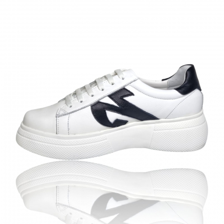 Pantofi Damă Casual Confort Din Piele Alb 5127 [1]