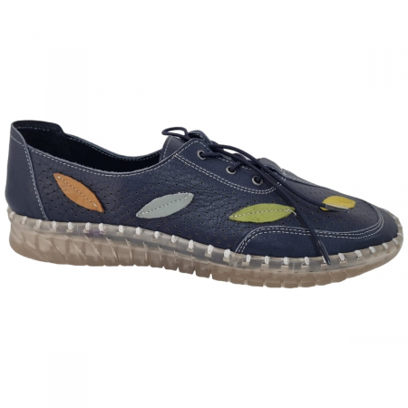 Pantofi Eleganti Pentru Femei - Pantofi Damă Casual Din Piele Naturală Negru 4006